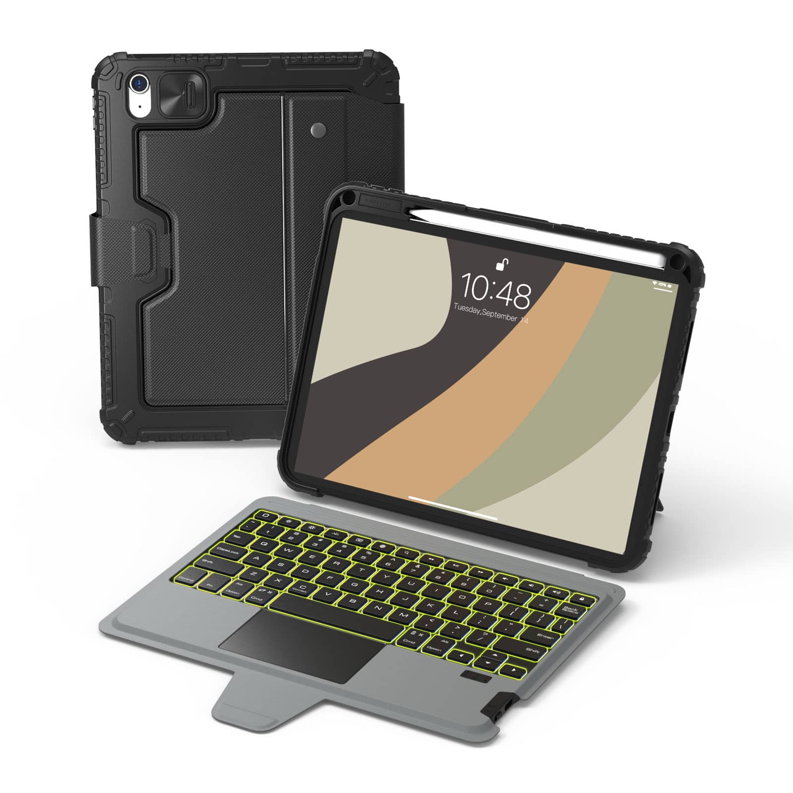 Bumper Combo Backlit Keyboard Case (Black) for iPad Series - Image 9
