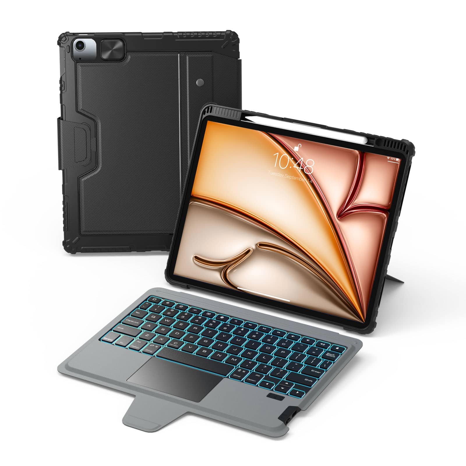 Bumper Combo Backlit Keyboard Case (Black) for iPad Series - Image 97