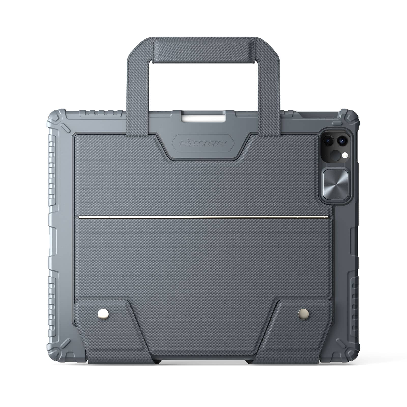 Carry Go Portable Handle Backlit Keyboard Case (Grey) for iPad Series - Image 11