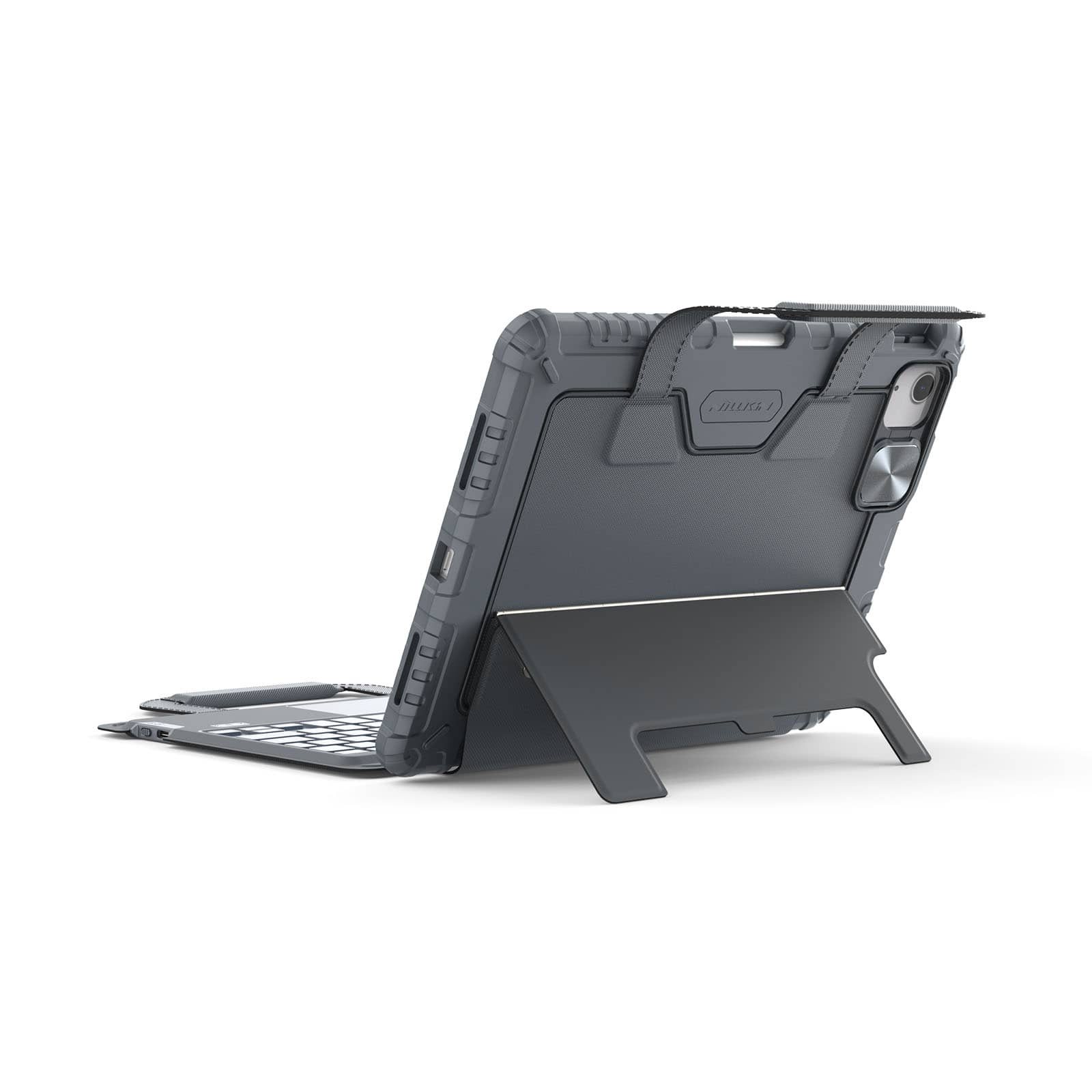 Carry Go Portable Handle Backlit Keyboard Case (Grey) for iPad Series - Image 14