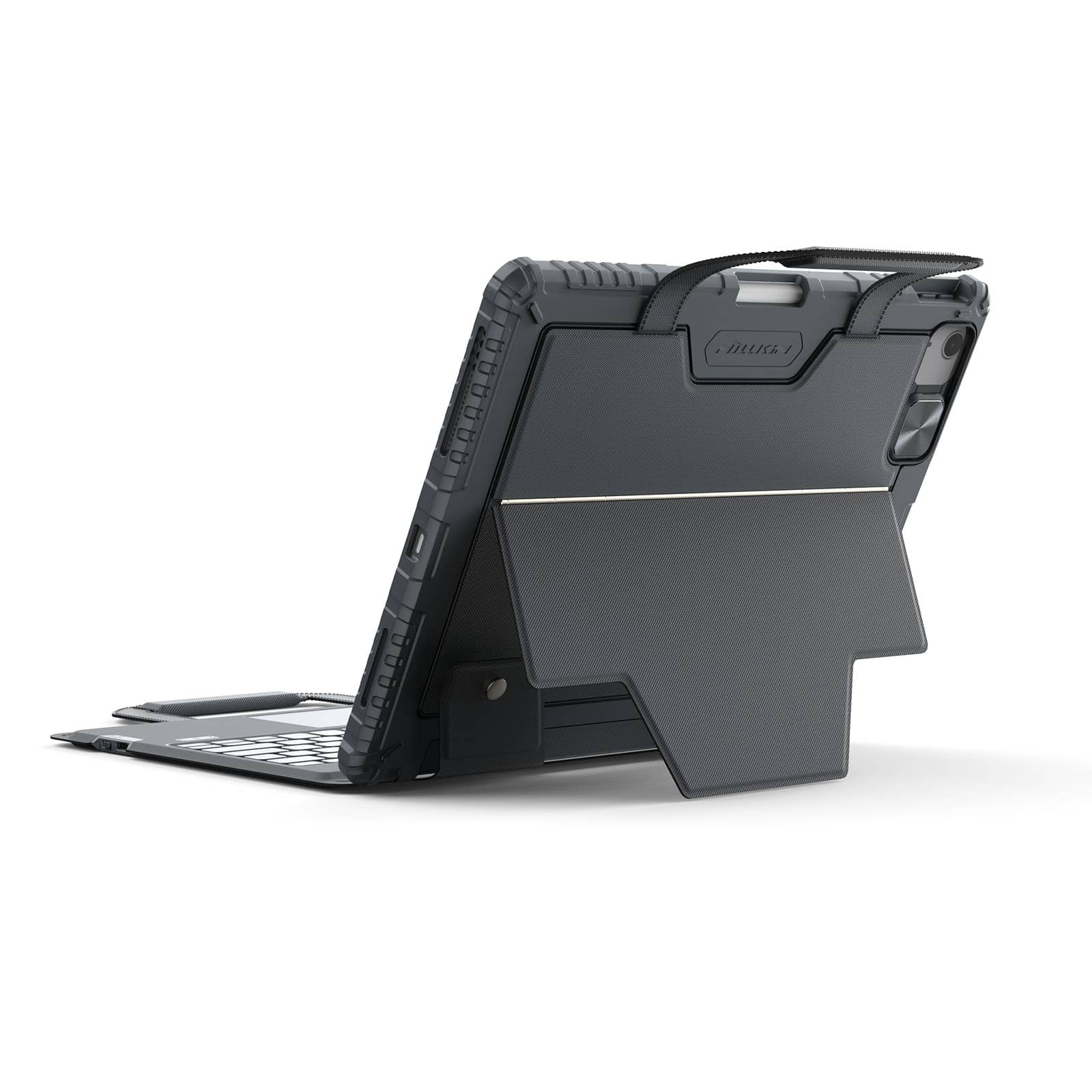 Carry Go Portable Handle Backlit Keyboard Case (Grey) for iPad Series - Image 22