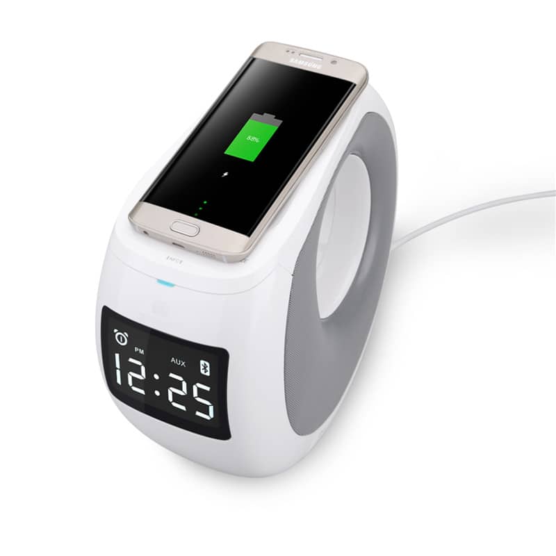 Cozy MC1 Bluetooth Speaker with Wireless Charging & LCD Time Display - Image 5