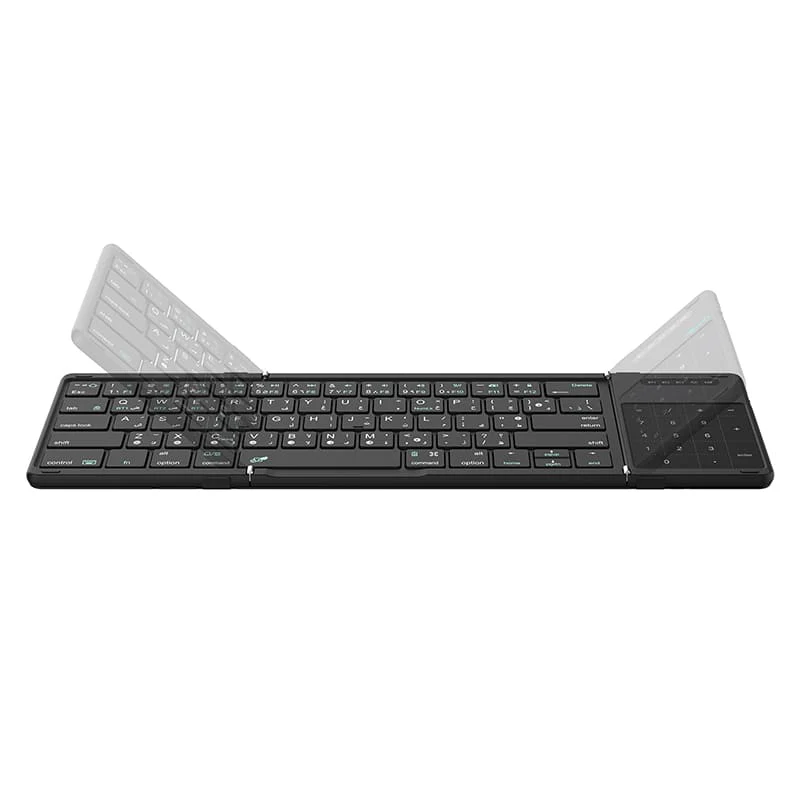 Cube Pocket Foldable Bluetooth Keyboard with Touchpad - Image 38