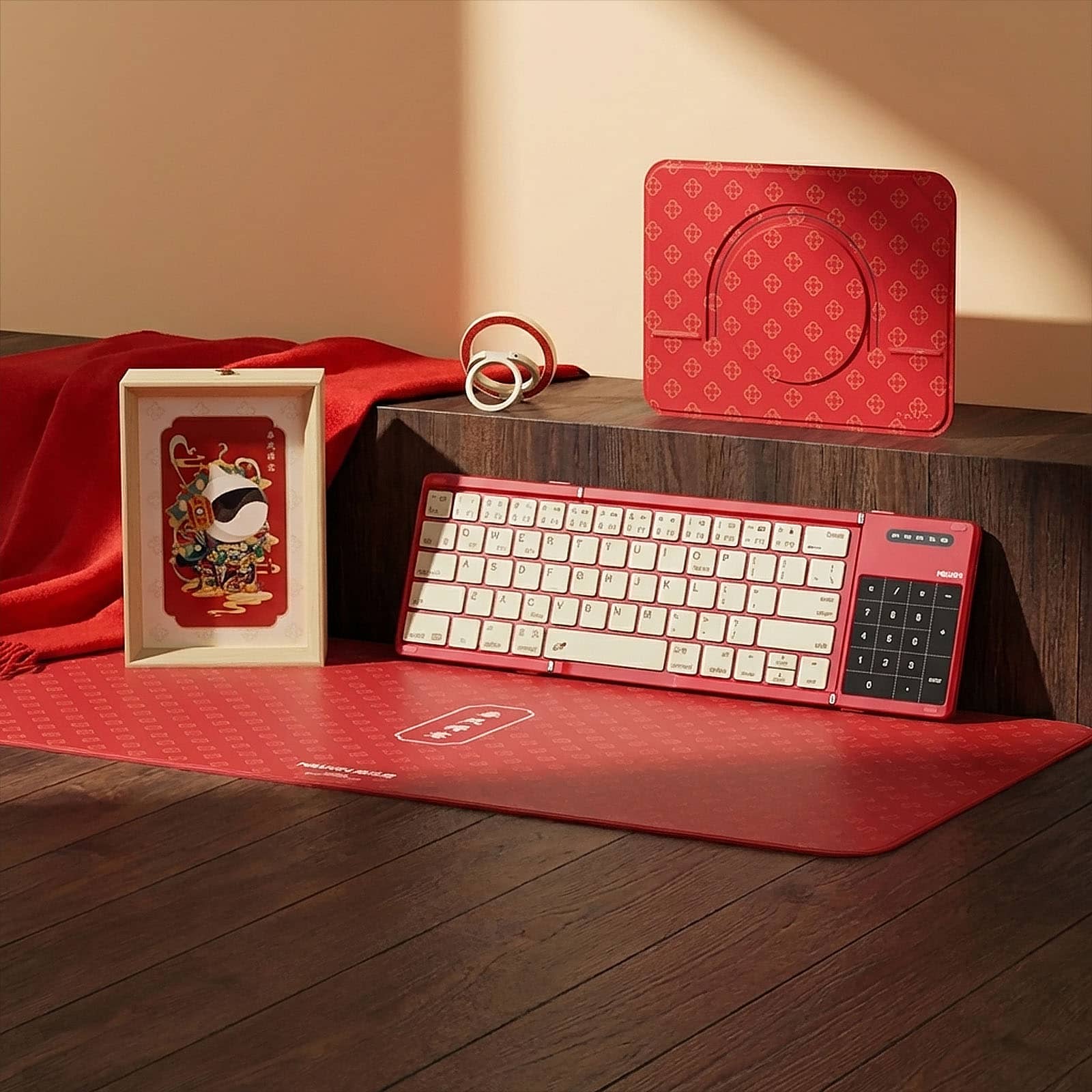 Cube Pocket Foldable Bluetooth Keyboard with Touchpad – Balanced Motion Edition - Image 8