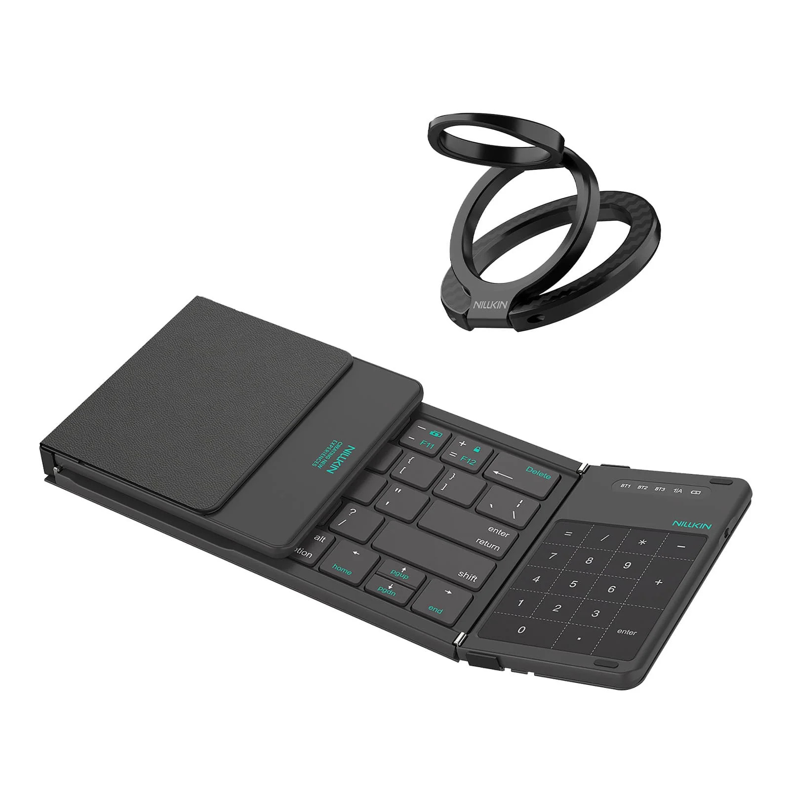 Cube Pocket Foldable Keyboard & FiberSnap Triple Phone Grip Holder - Image 45