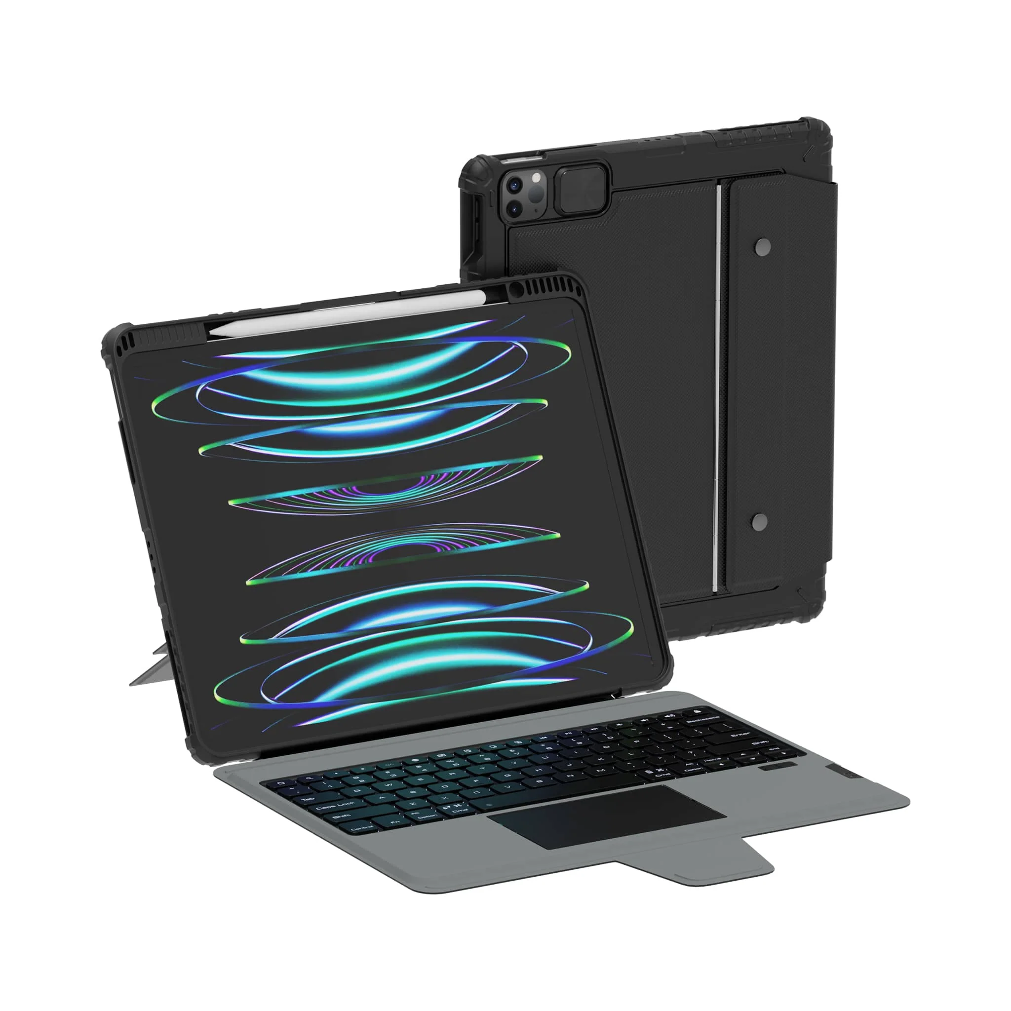 Non-Backlit Bumper Combo Keyboard Case for iPad Series