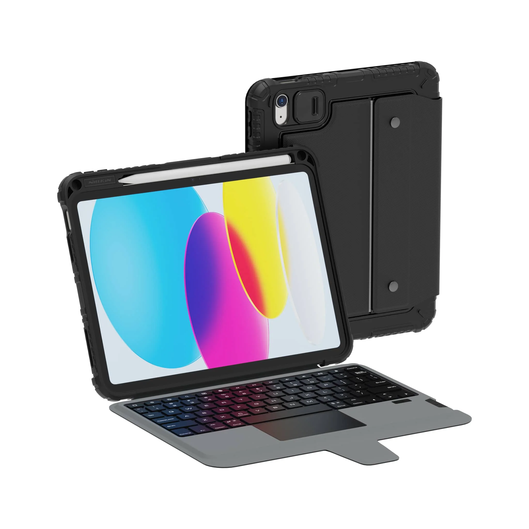 Non-Backlit Bumper Combo Keyboard Case for iPad Series - Image 8