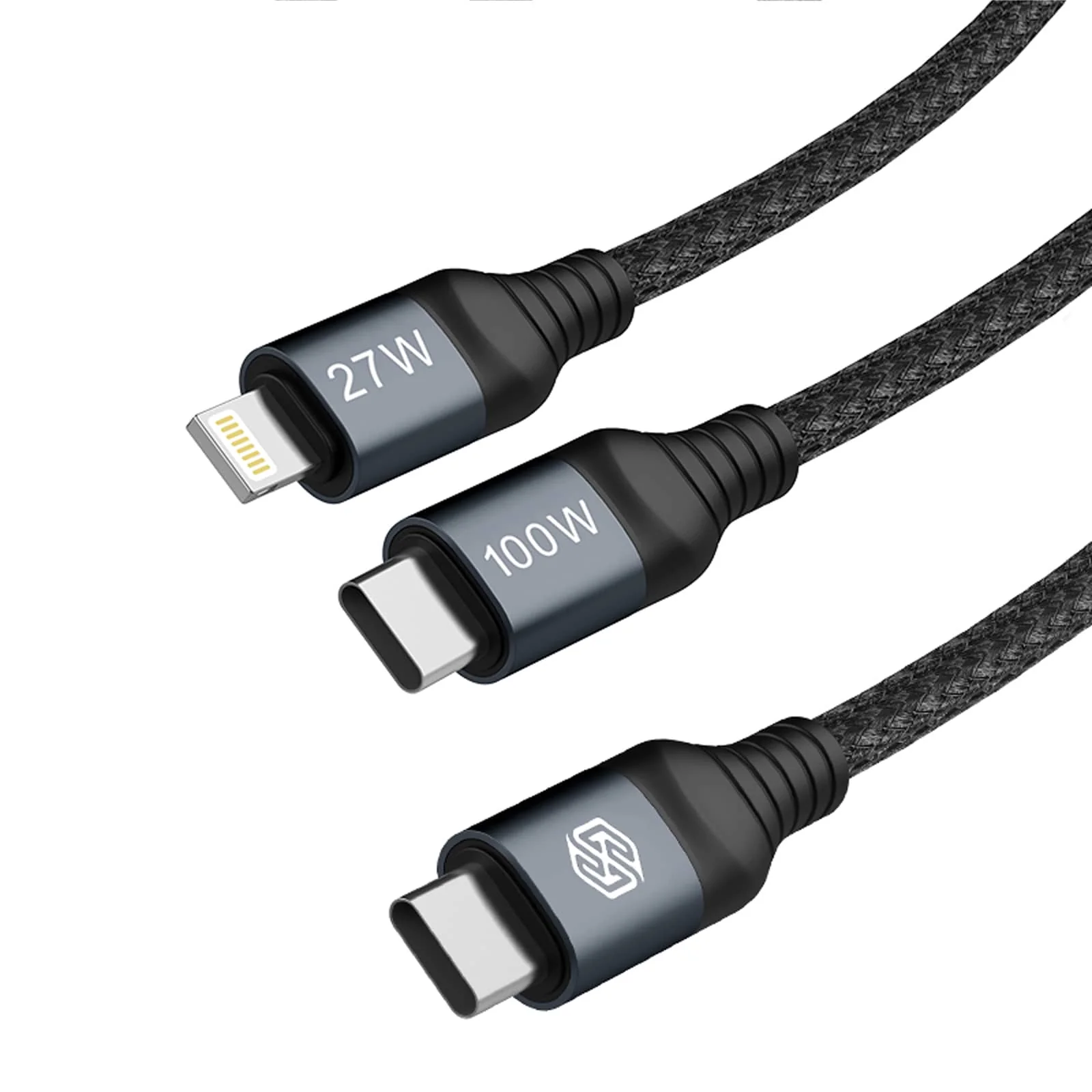 DualPower 2-in-1 Cable USB to Type C 100W & Lightning 27W - Image 4