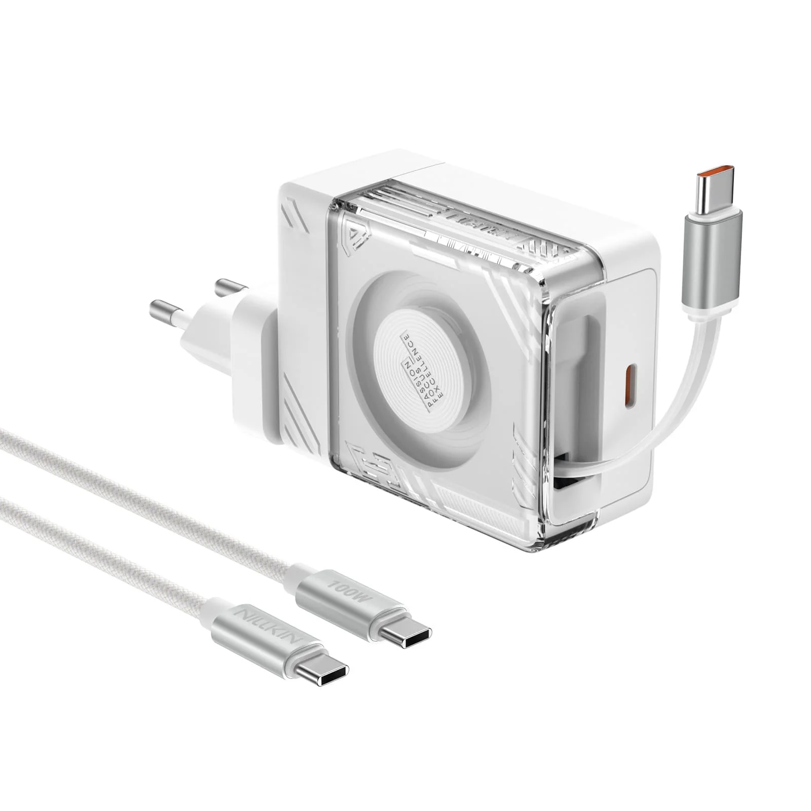 IceCore 65W GaN Retractable Charger (0.7m/2.4ft USB-C Cable) with 1.8m/6ft 100W C-to-C Cable - Image 28