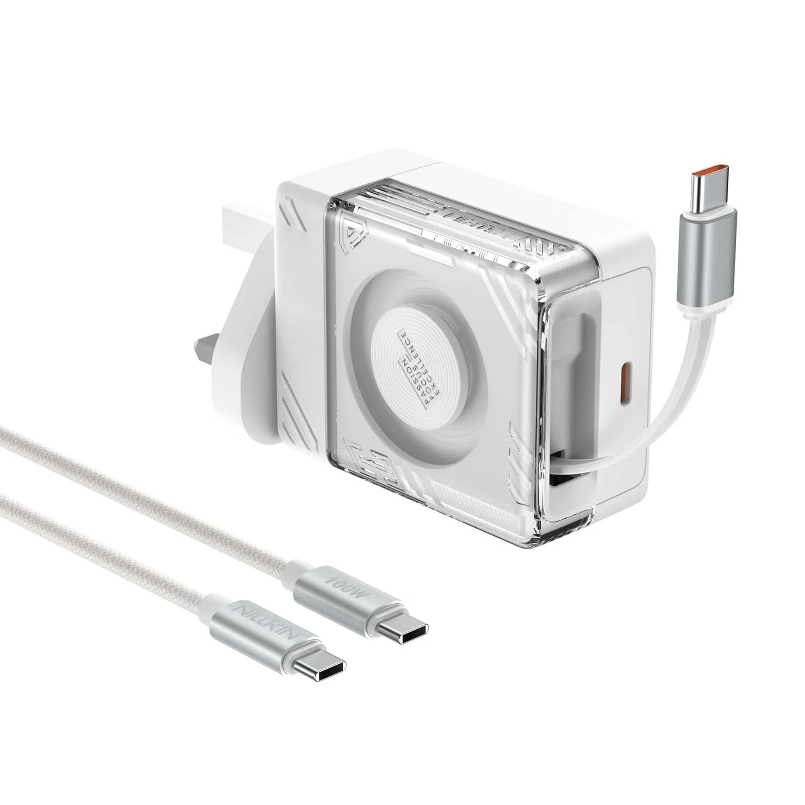 IceCore 65W GaN Retractable Charger (0.7m/2.4ft USB-C Cable) with 1.8m/6ft 100W C-to-C Cable - Image 46