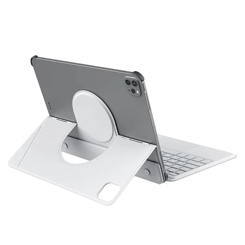 MagicEase Ultra-Slim Magnetic Backlit Keyboard Case (Grey) with Magnetic Charging Stand for iPad Series - Image 67