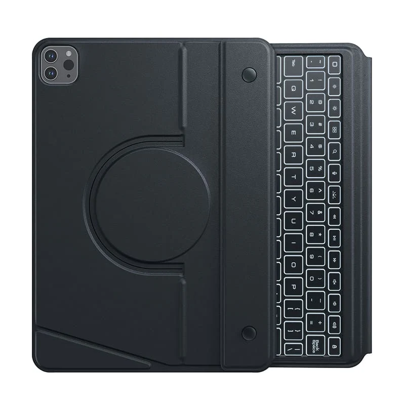 MagicEase Ultra-Slim Magnetic Backlit Keyboard Case (Midnight Black) with Magnetic Charging Stand for iPad Series - Image 16