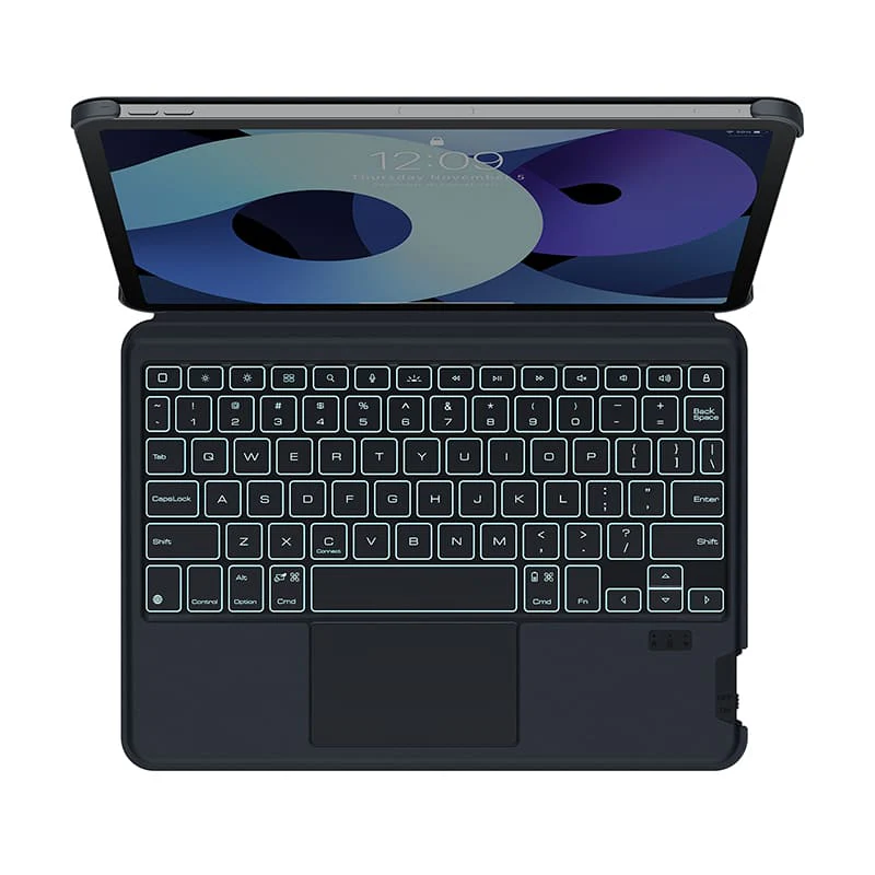 MagicEase Ultra-Slim Magnetic Backlit Keyboard Case (Midnight Black) with Magnetic Charging Stand for iPad Series - Image 65