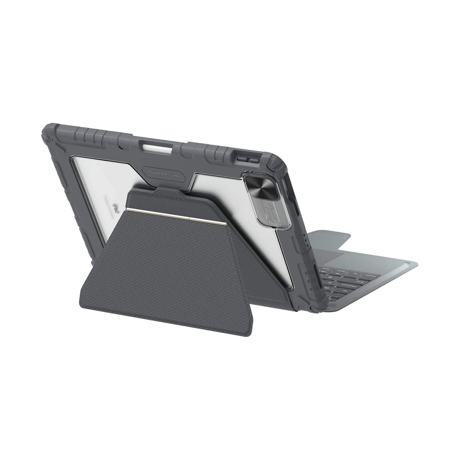 Magnetic Bumper Link Backlit Keyboard Case (Grey) for iPad Series - Image 26