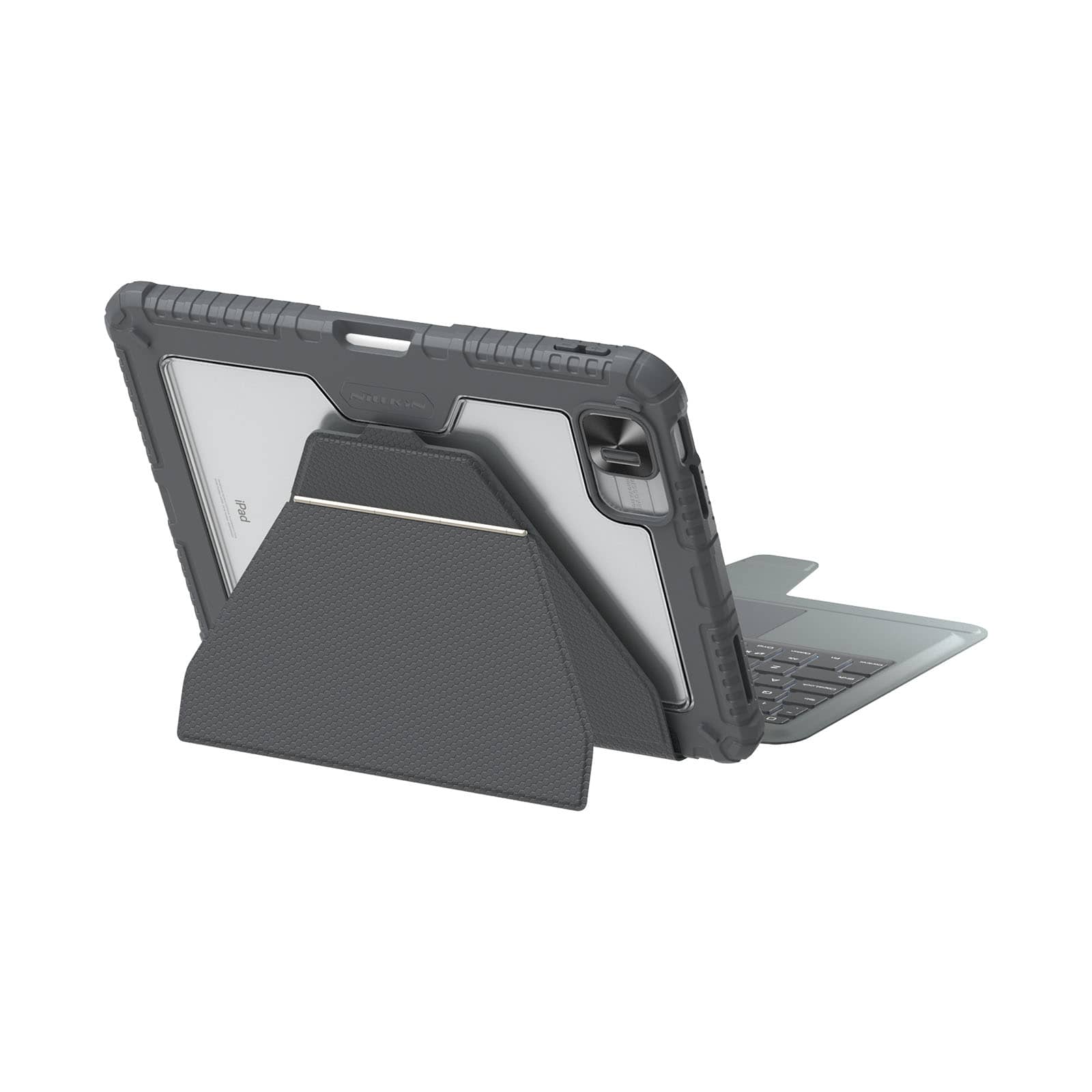 Magnetic Bumper Link Backlit Keyboard Case (Grey) for iPad Series - Image 44