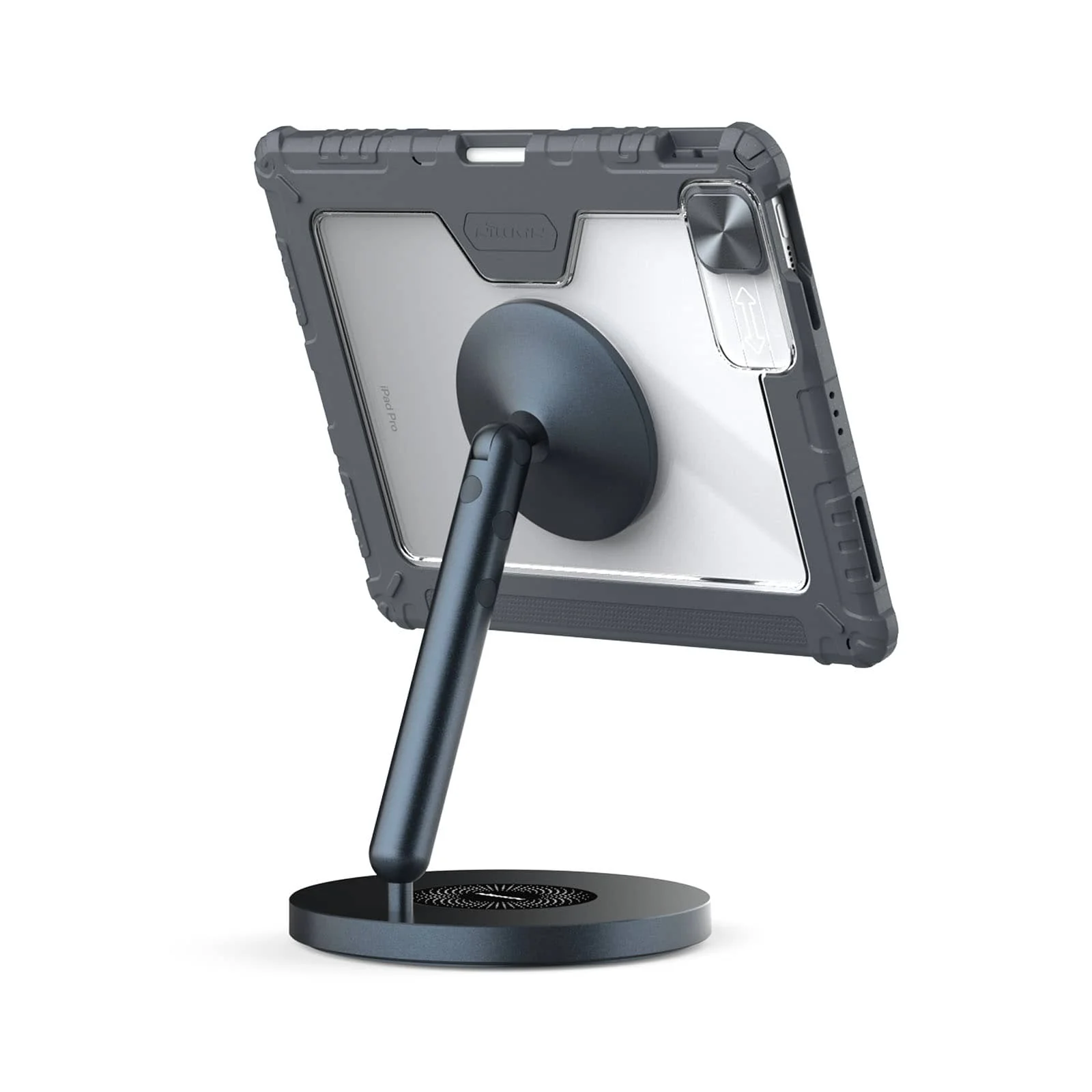 Magnetic Bumper Link Backlit Keyboard Case (Grey) with Magnetic Stand for iPad Series - Image 4
