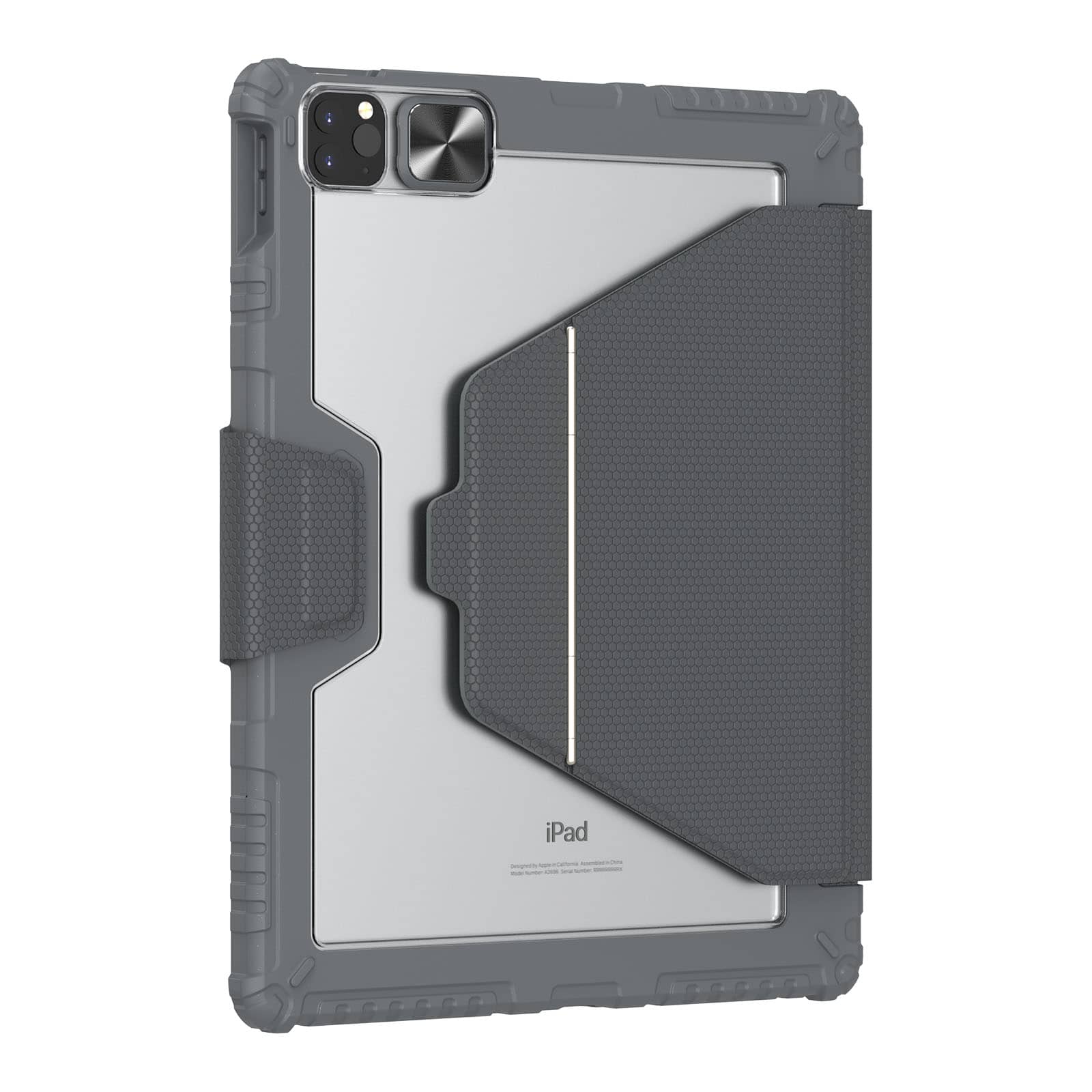 Magnetic Bumper Link Backlit Keyboard Case (Grey) with Magnetic Stand for iPad Series - Image 69