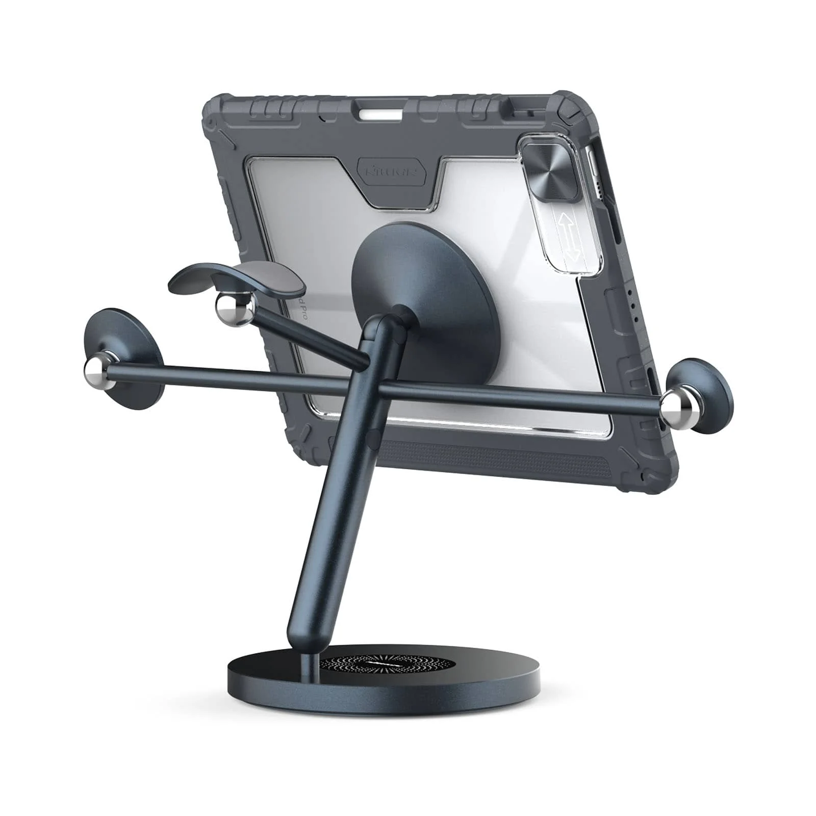 Magnetic Bumper Link Backlit Keyboard Case (Grey) with Magnetic Stand for iPad Series - Image 74