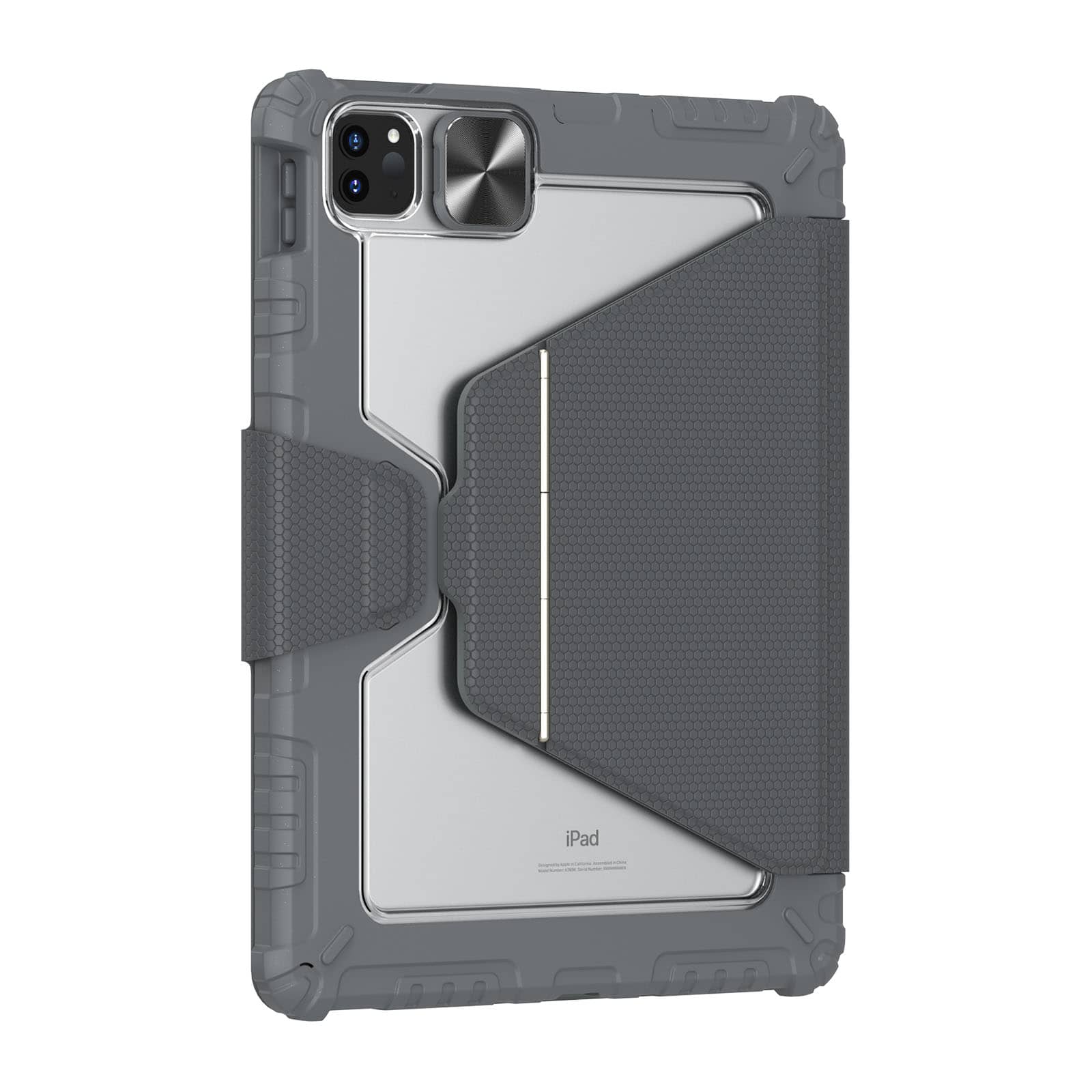 Magnetic Bumper Link Backlit Keyboard Case (Grey) with Magnetic Stand for iPad Series - Image 86