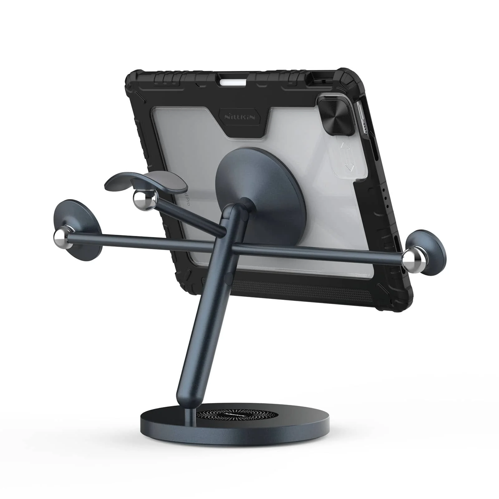 Magnetic Bumper Link Backlit Keyboard Case (Black) with Magnetic Stand for iPad Series - Image 102