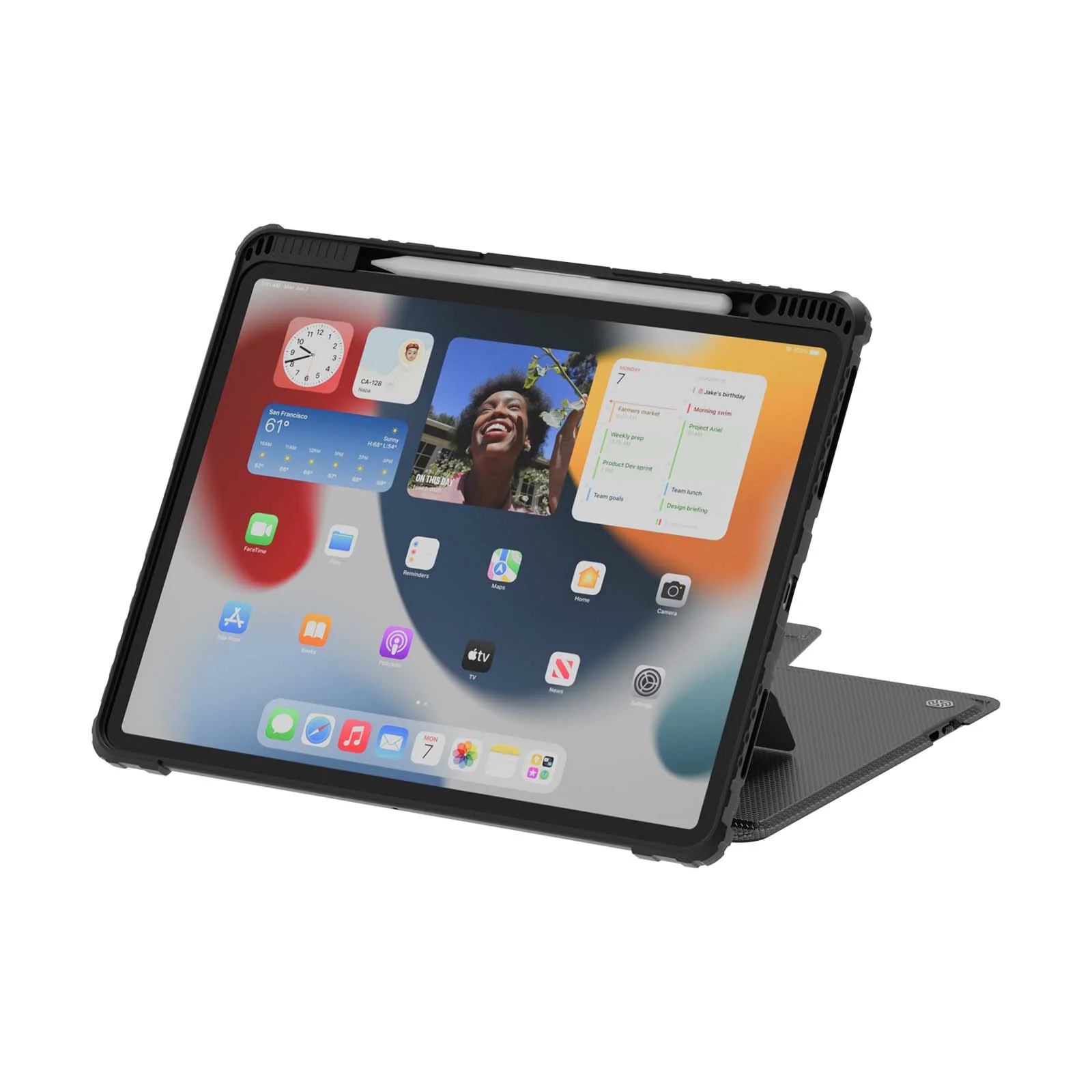 Magnetic Bumper Link Backlit Keyboard Case (Black) with Magnetic Stand for iPad Series - Image 116