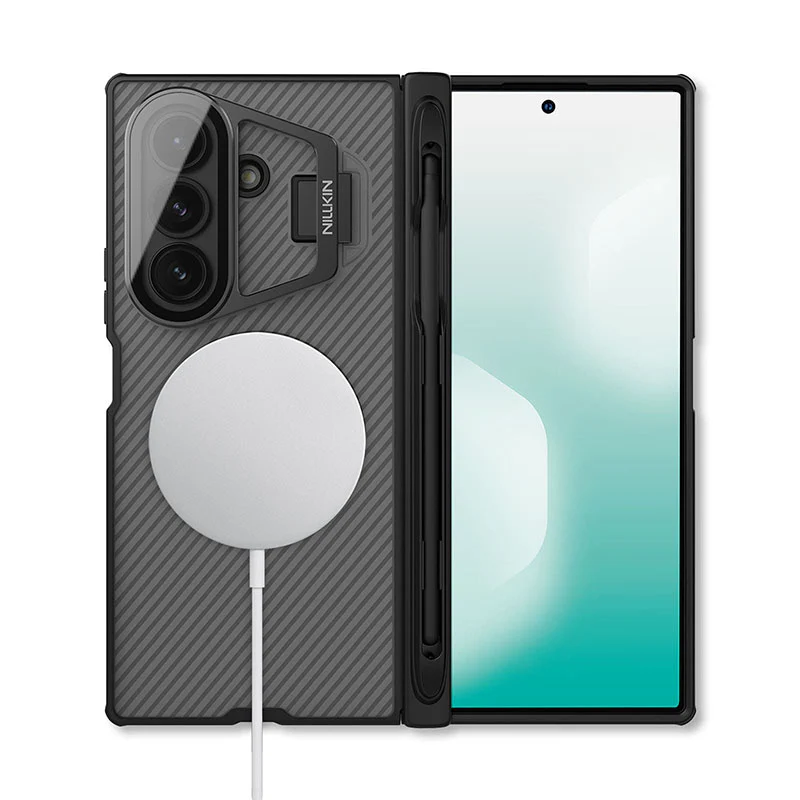 MagSafe® Compatible CamShield CamProp Case with Stylus Pen & Transparent Camera Cover for Galaxy Z Fold 7 - Image 6
