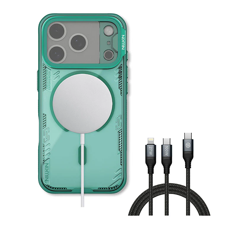 MagSafe® Compatible Iceblade CamProp Case with Transparent Camera Cover & 2-in-1 Charging Cable for iPhone 17 Series - Image 13