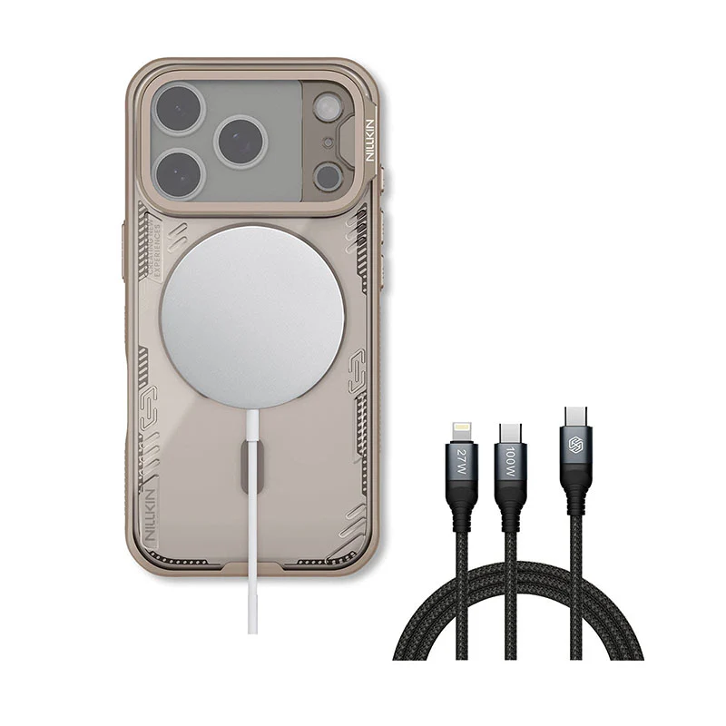 MagSafe® Compatible Iceblade CamProp Case with Transparent Camera Cover & 2-in-1 Charging Cable for iPhone 17 Series - Image 43