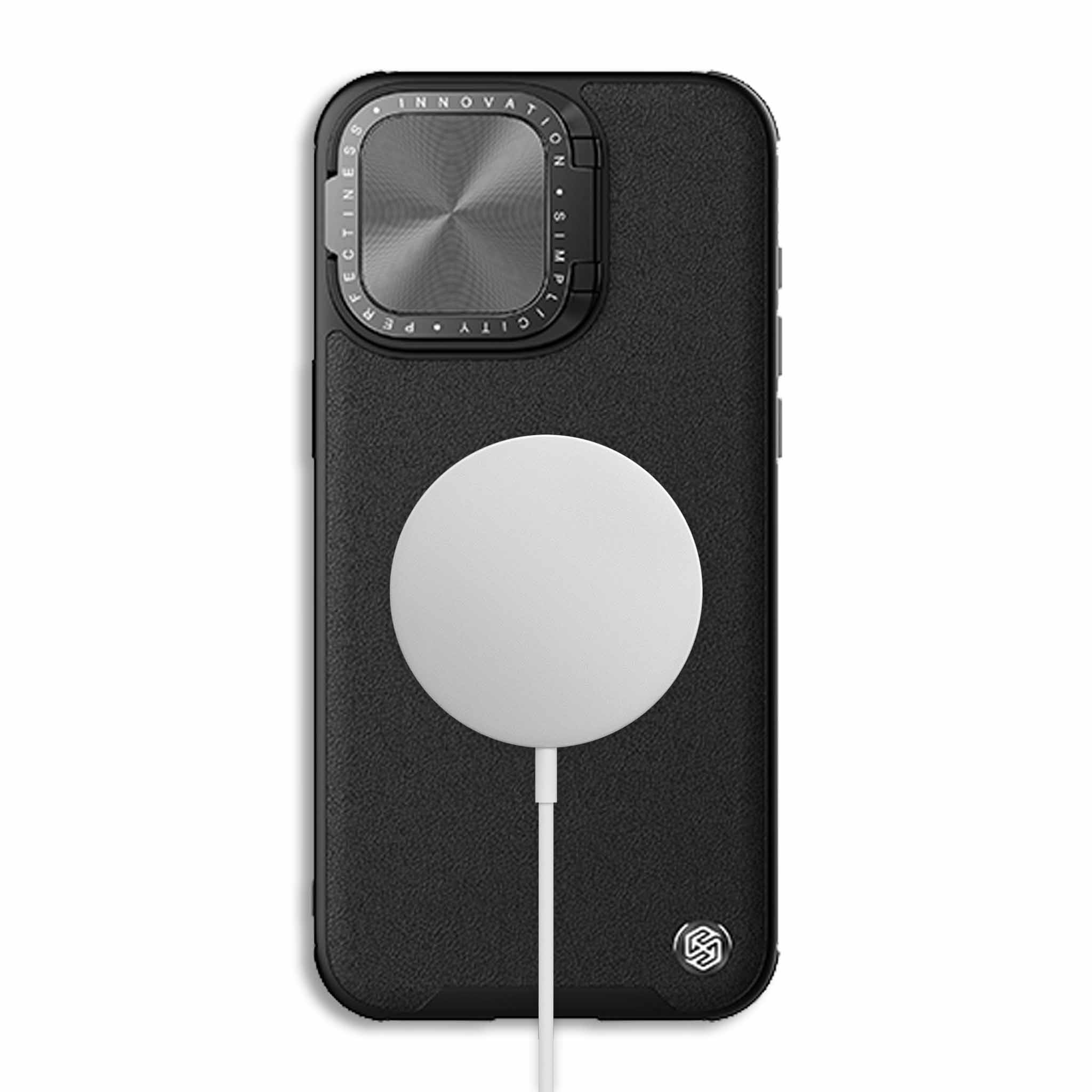 MagSafe® Compatible CamShield CamProp Leather Case for iPhone 15 Series - Image 5