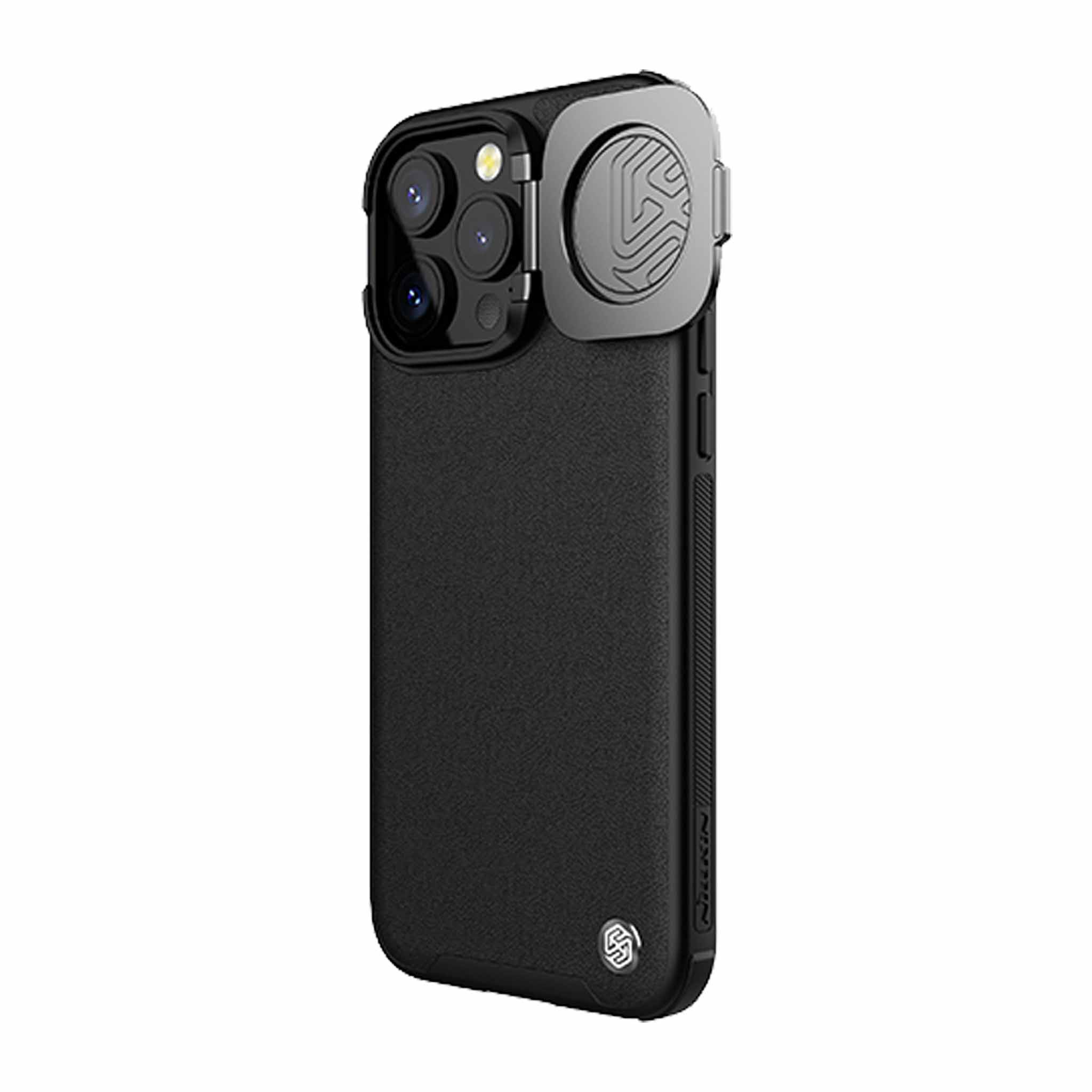 MagSafe® Compatible CamShield CamProp Leather Case for iPhone 15 Series - Image 7