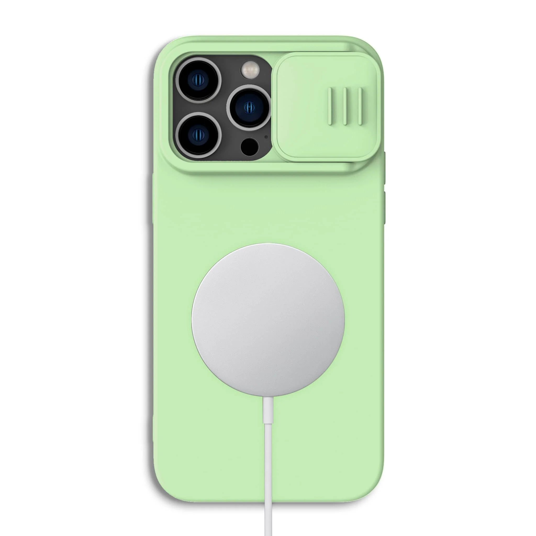 MagSafe® Compatible CamShield Silky Silicone Case for iPhone 14 Series - Image 3