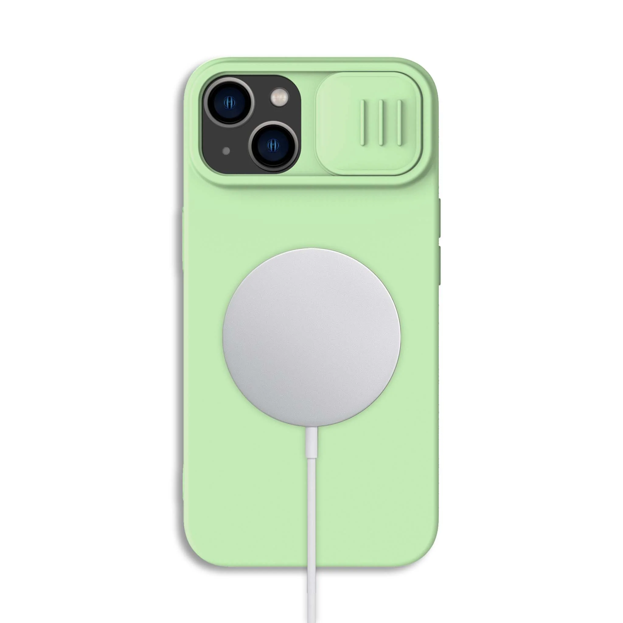 MagSafe® Compatible CamShield Silky Silicone Case for iPhone 15 Series - Image 46