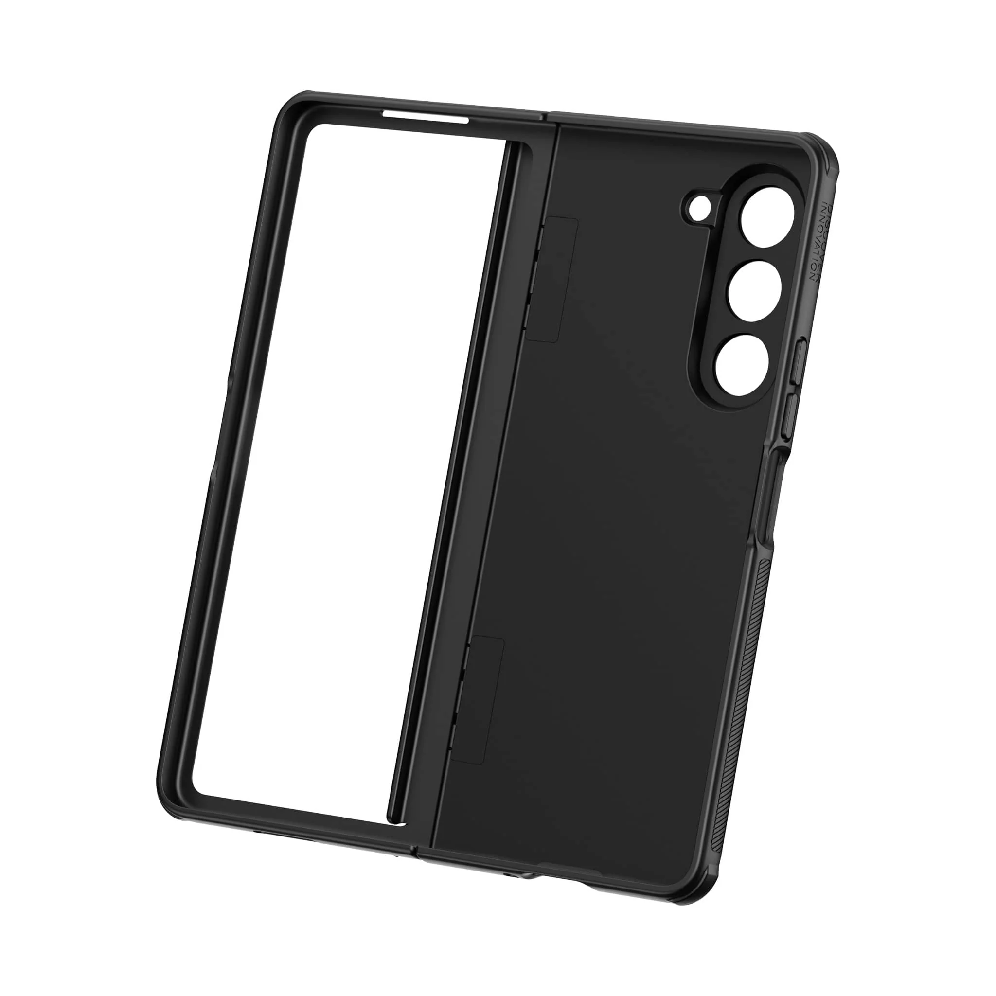 Super Frosted Shield Fold Case with Hidden Stand for Galaxy Z Fold 5 - Image 3
