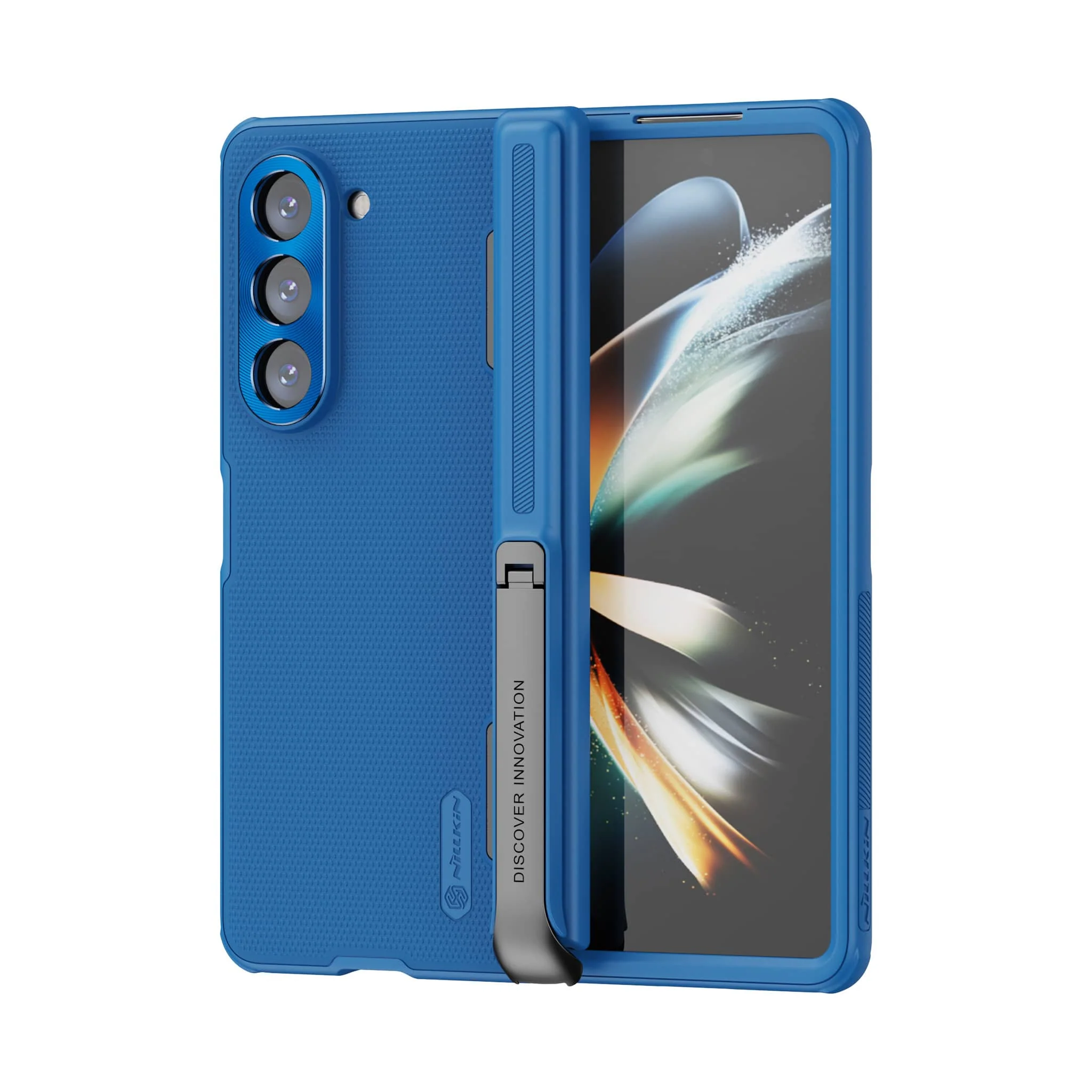 Super Frosted Shield Fold Case with Hidden Stand for Galaxy Z Fold 5 - Image 7